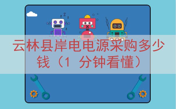 云林县岸电电源采购多少钱（1 分钟看懂）